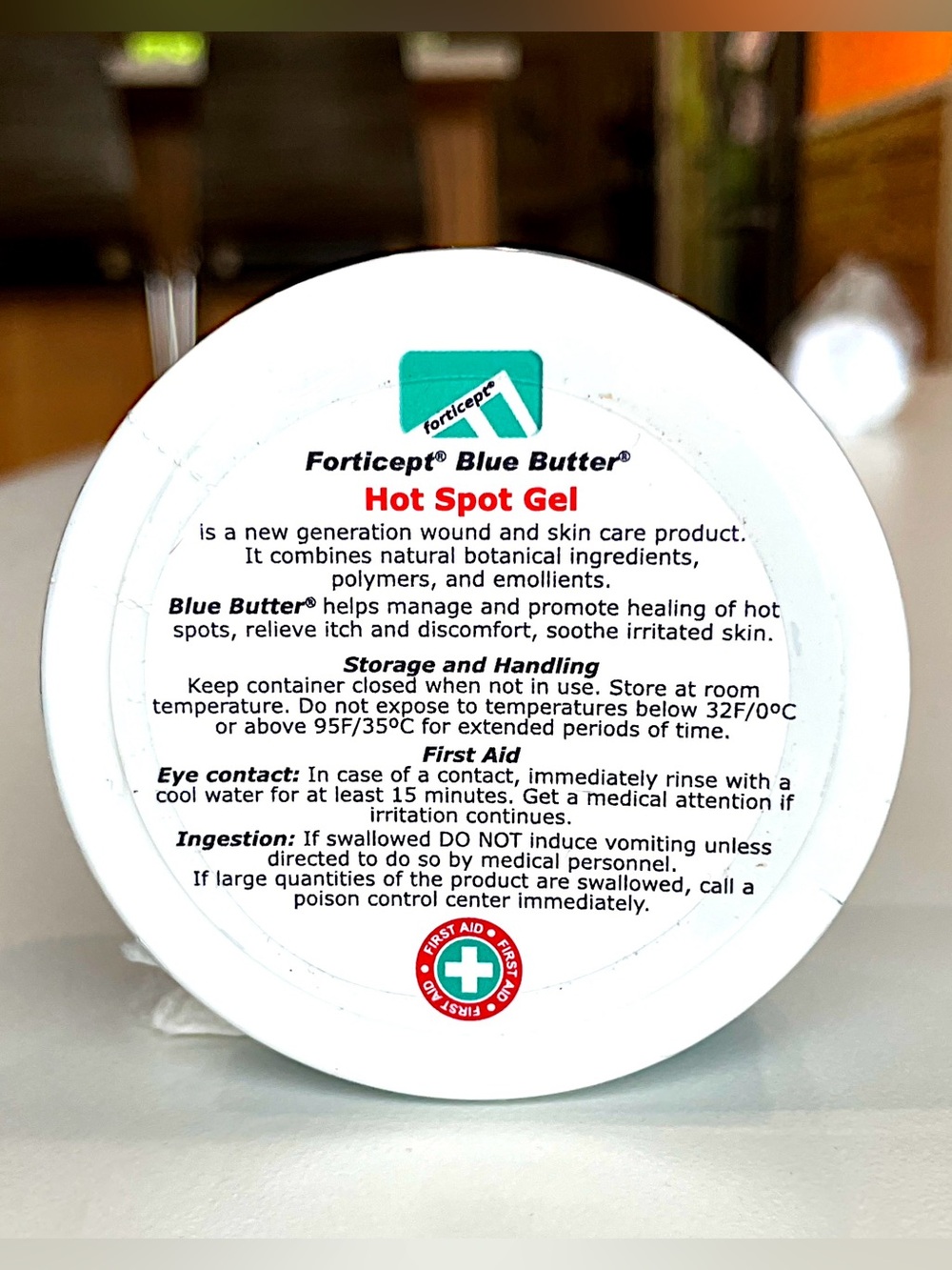 NEW Forticept Blue Butter Hot Spot Gel for Dogs & Cats 4oz - Picture 2 of 6